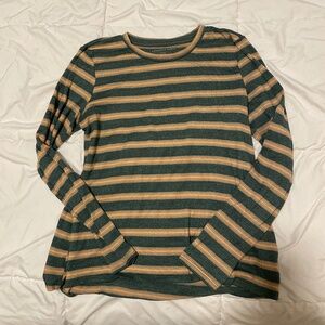 American Eagle Green and Yellow Sweater